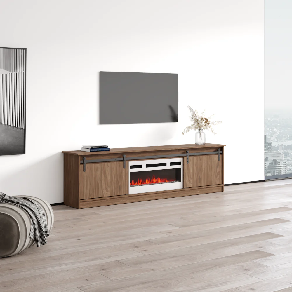 Granero 04 WH-EF Fireplace TV Stand - Image 15