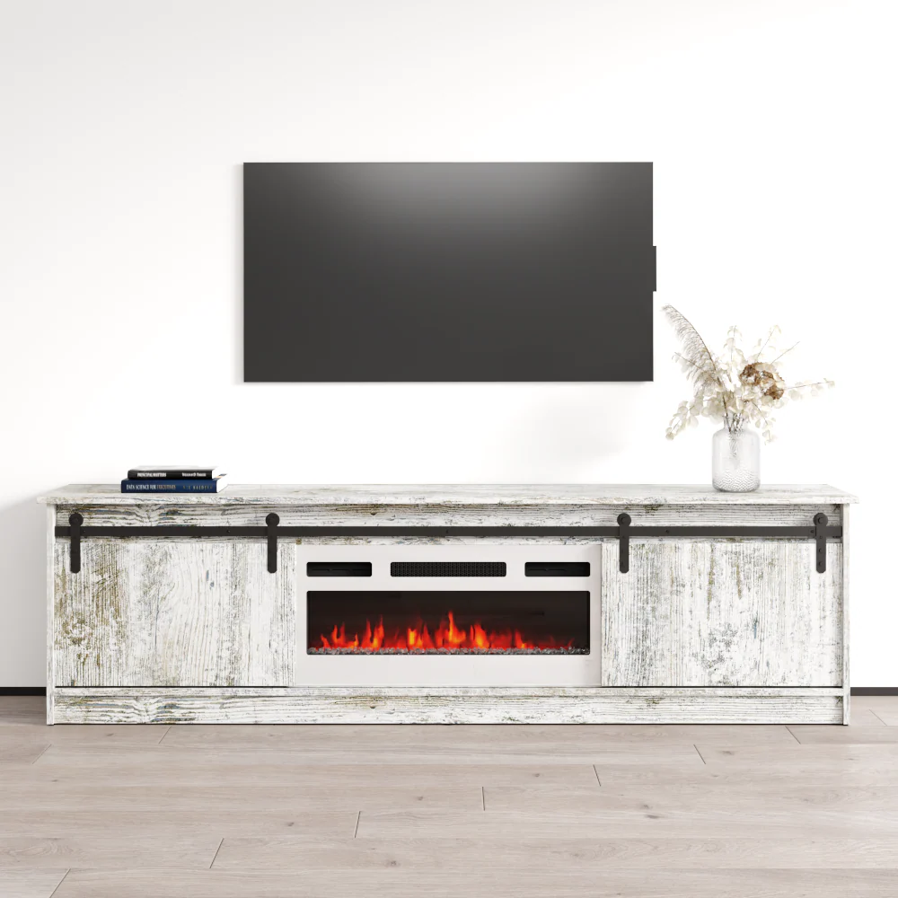 Granero 04 WH-EF Fireplace TV Stand - Image 19