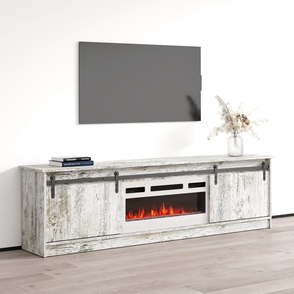 Granero 04 WH-EF Fireplace TV Stand - Image 20