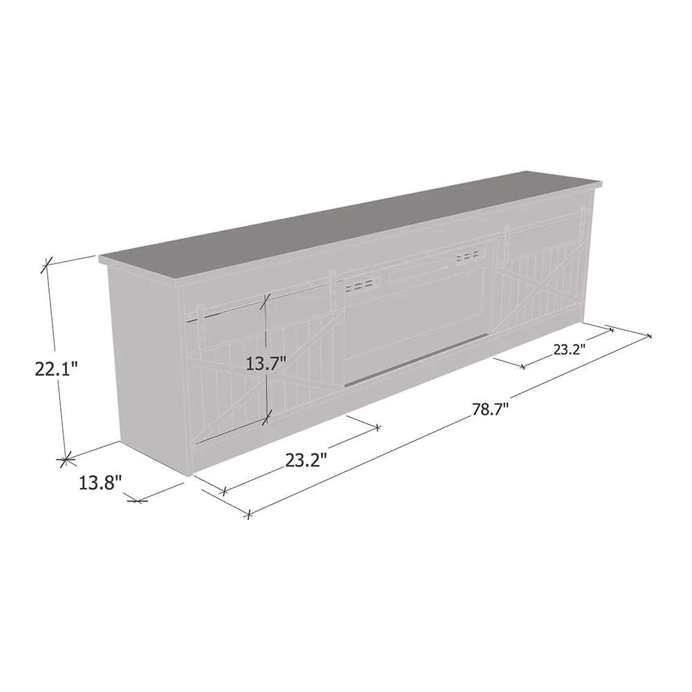 Granero BL-EF Fireplace TV Stand - Image 18