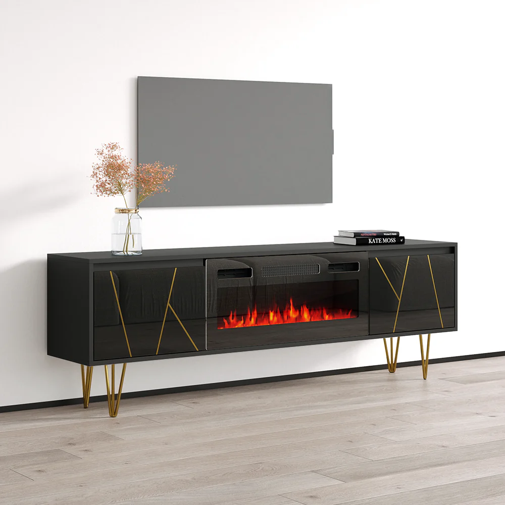 Haifa BL-EF Fireplace TV Stand - Image 2