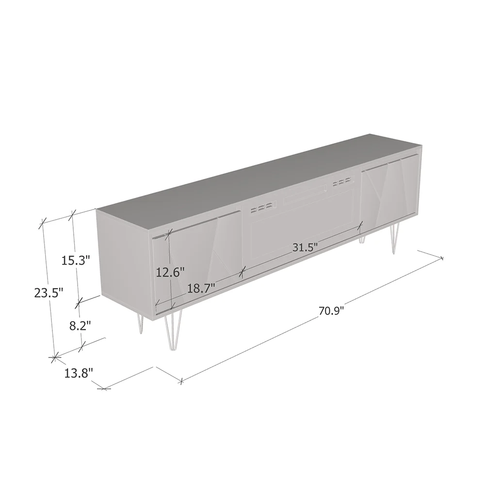 Haifa WH-EF Fireplace TV Stand - Image 20