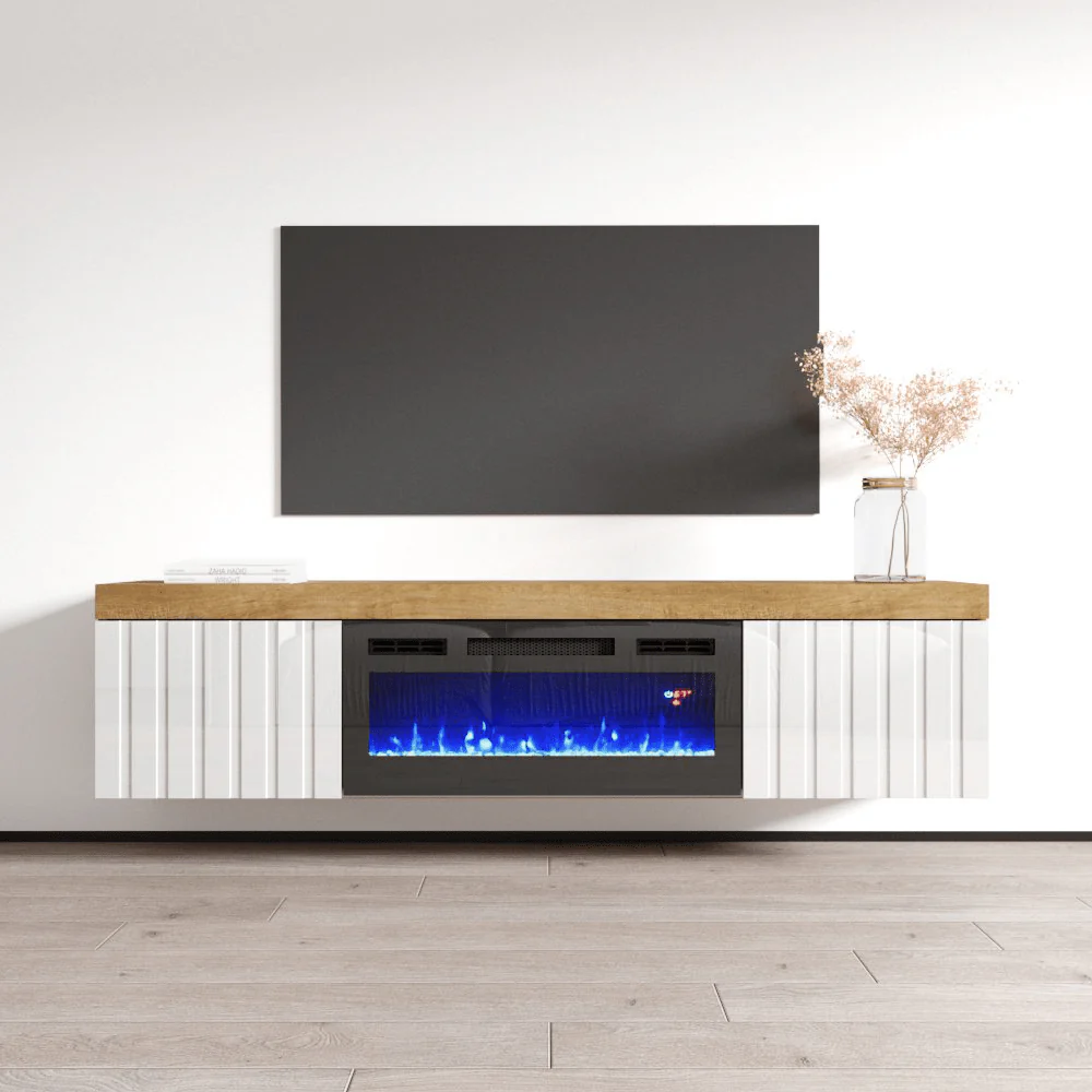 Knoxville BL-EF Floating Fireplace TV Stand - Image 10