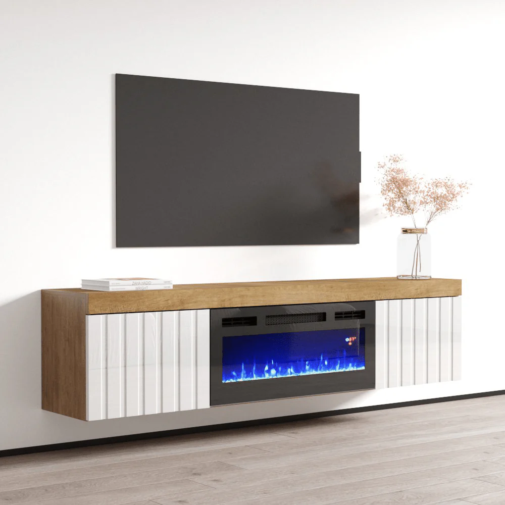 Knoxville BL-EF Floating Fireplace TV Stand - Image 11