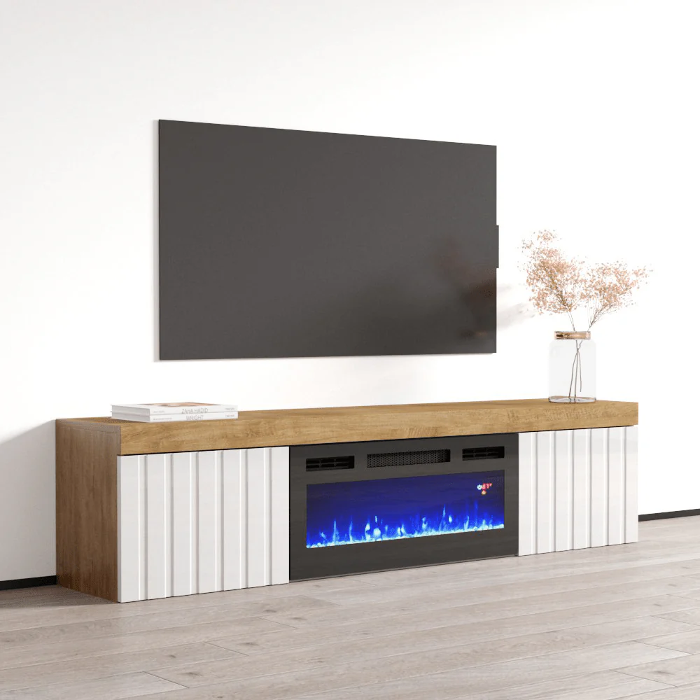 Knoxville BL-EF Floating Fireplace TV Stand - Image 14