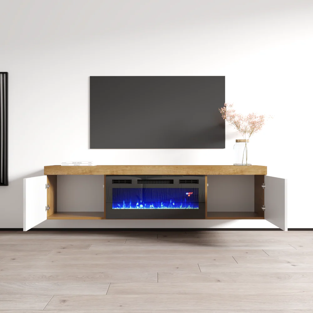 Knoxville BL-EF Floating Fireplace TV Stand - Image 16