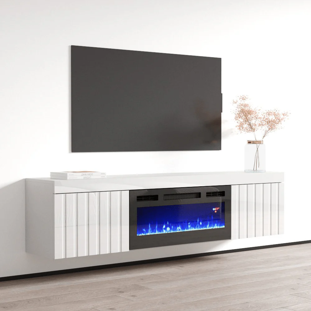 Knoxville BL-EF Floating Fireplace TV Stand - Image 20
