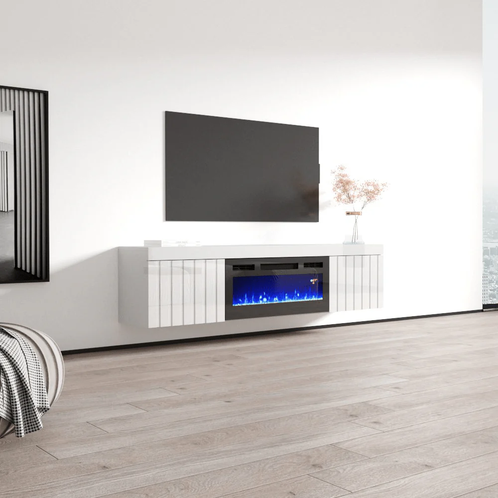 Knoxville BL-EF Floating Fireplace TV Stand - Image 21