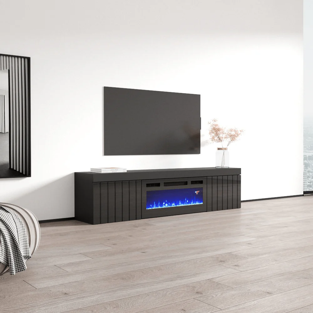 Knoxville BL-EF Floating Fireplace TV Stand - Image 6