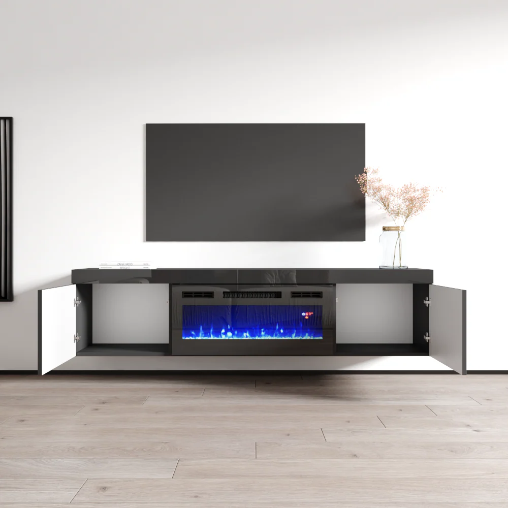 Knoxville BL-EF Floating Fireplace TV Stand - Image 7