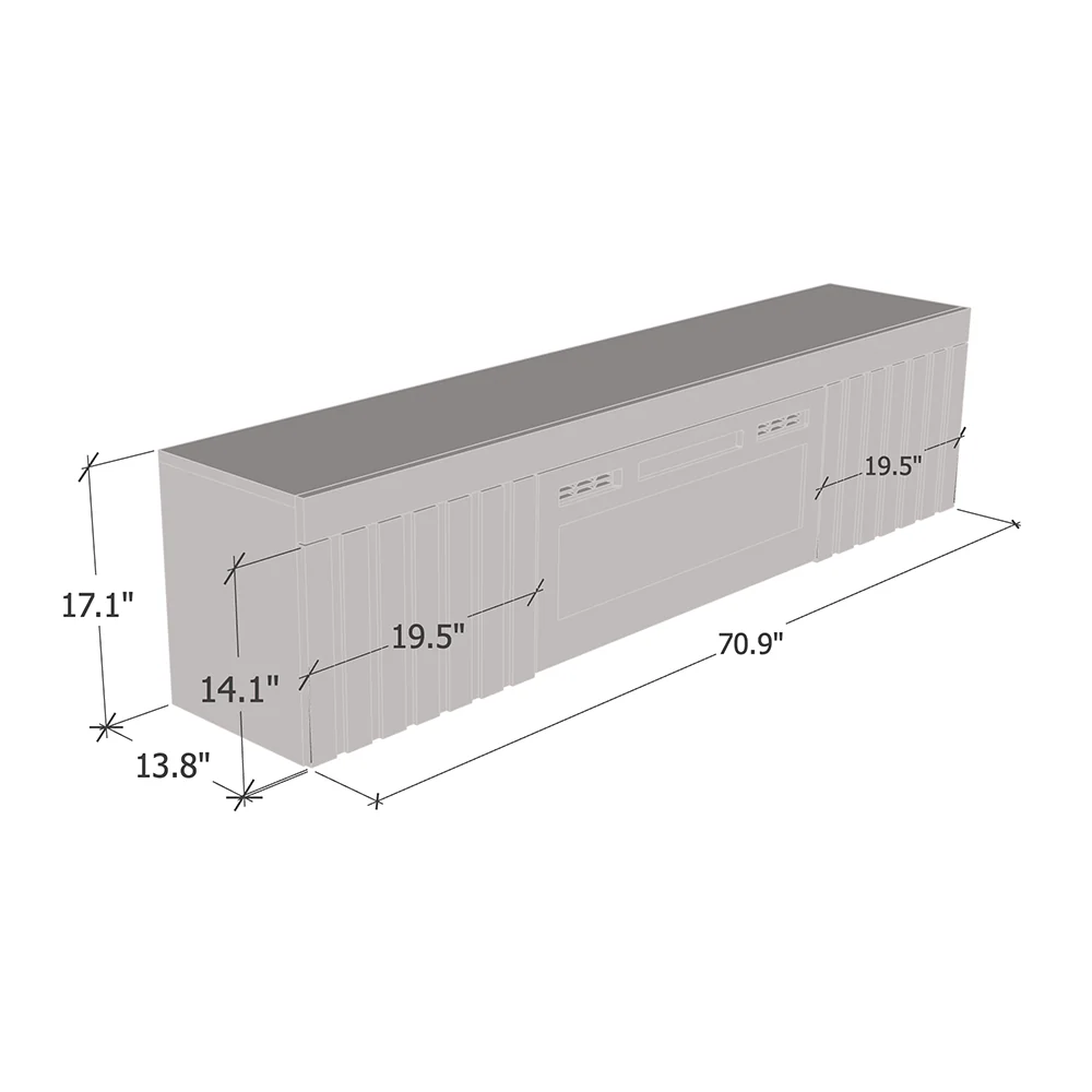 Knoxville WH-EF Floating Fireplace TV Stand - Image 27