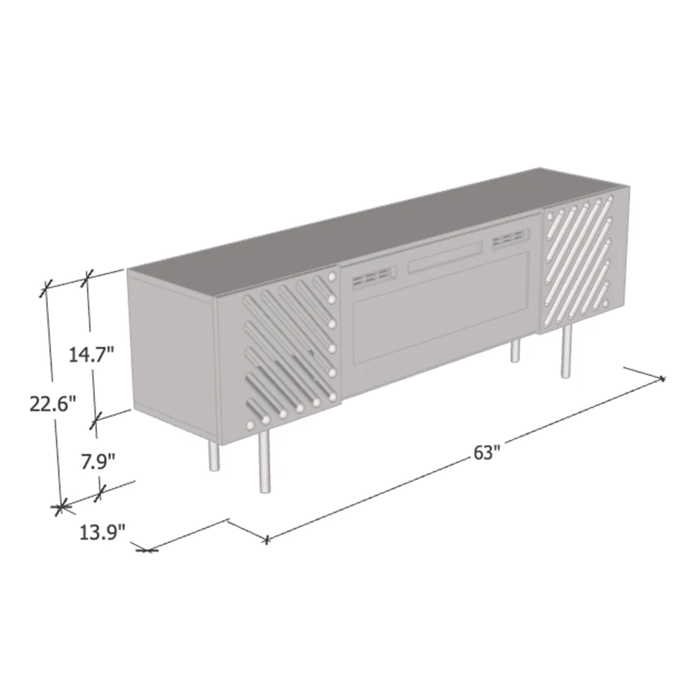 Laser WH-EF Fireplace TV Stand - Image 5