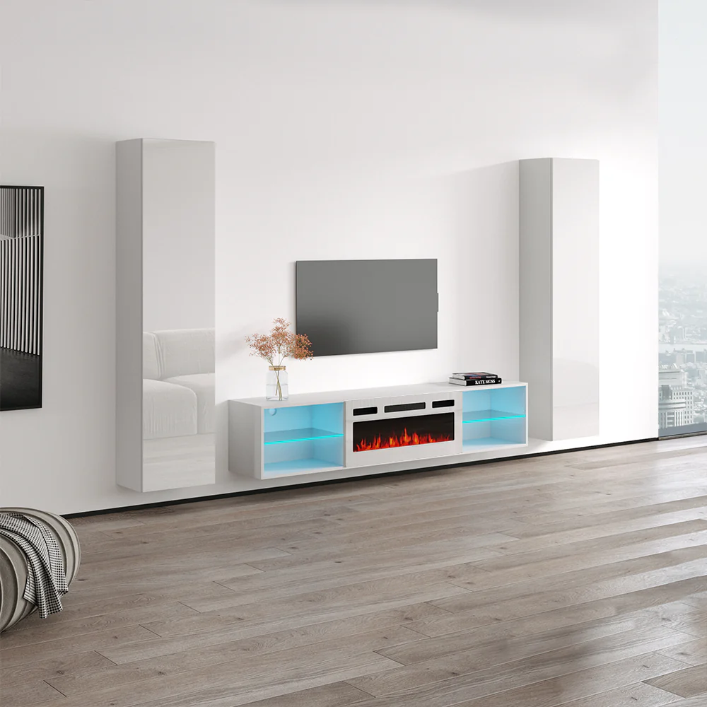 Lima WH-EF Floating Fireplace Entertainment Center - Image 3