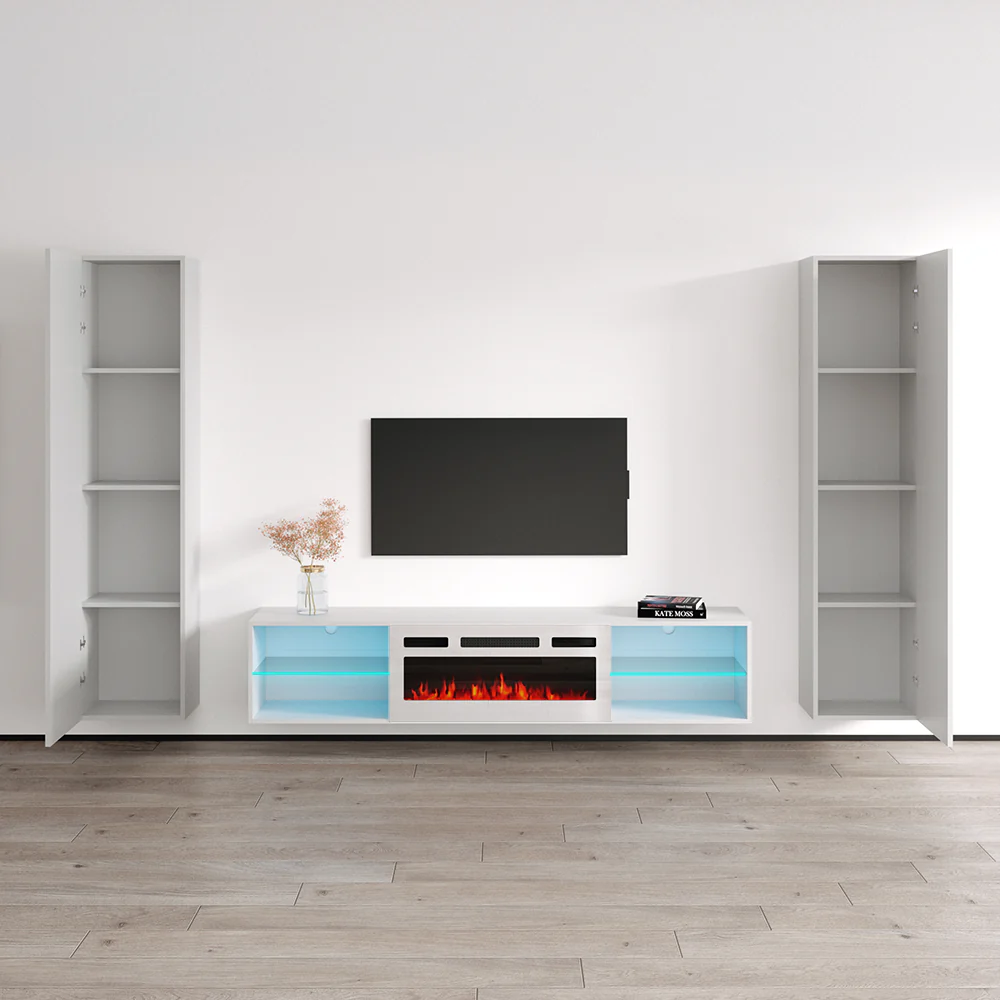 Lima WH-EF Floating Fireplace Entertainment Center - Image 4