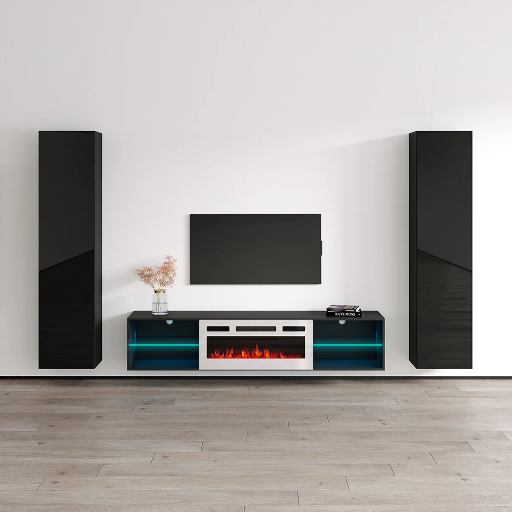 Lima WH-EF Floating Fireplace Entertainment Center - Image 6