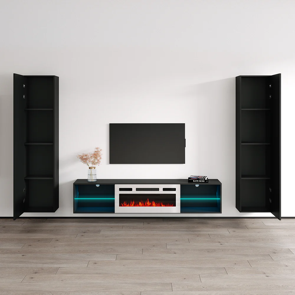 Lima WH-EF Floating Fireplace Entertainment Center - Image 9