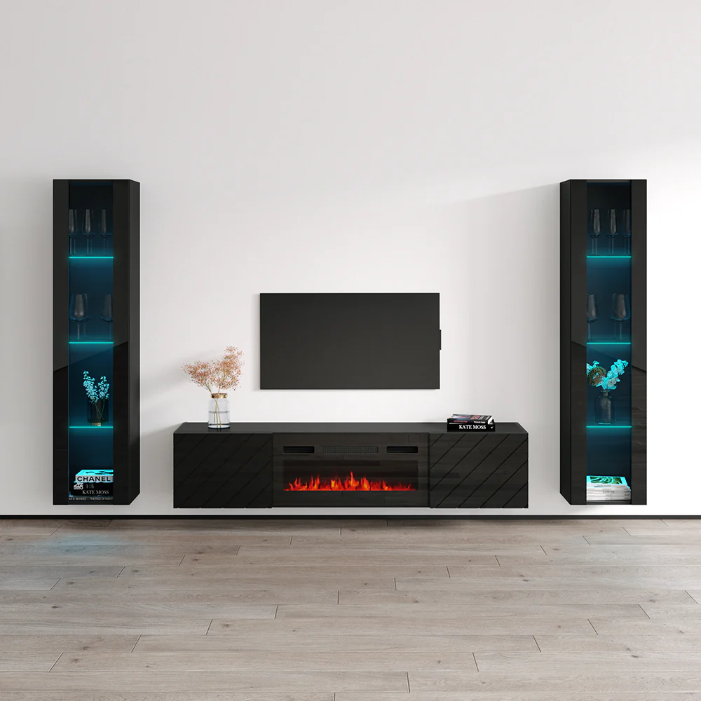Luxe BL-EF Floating Fireplace Entertainment Center - Image 11