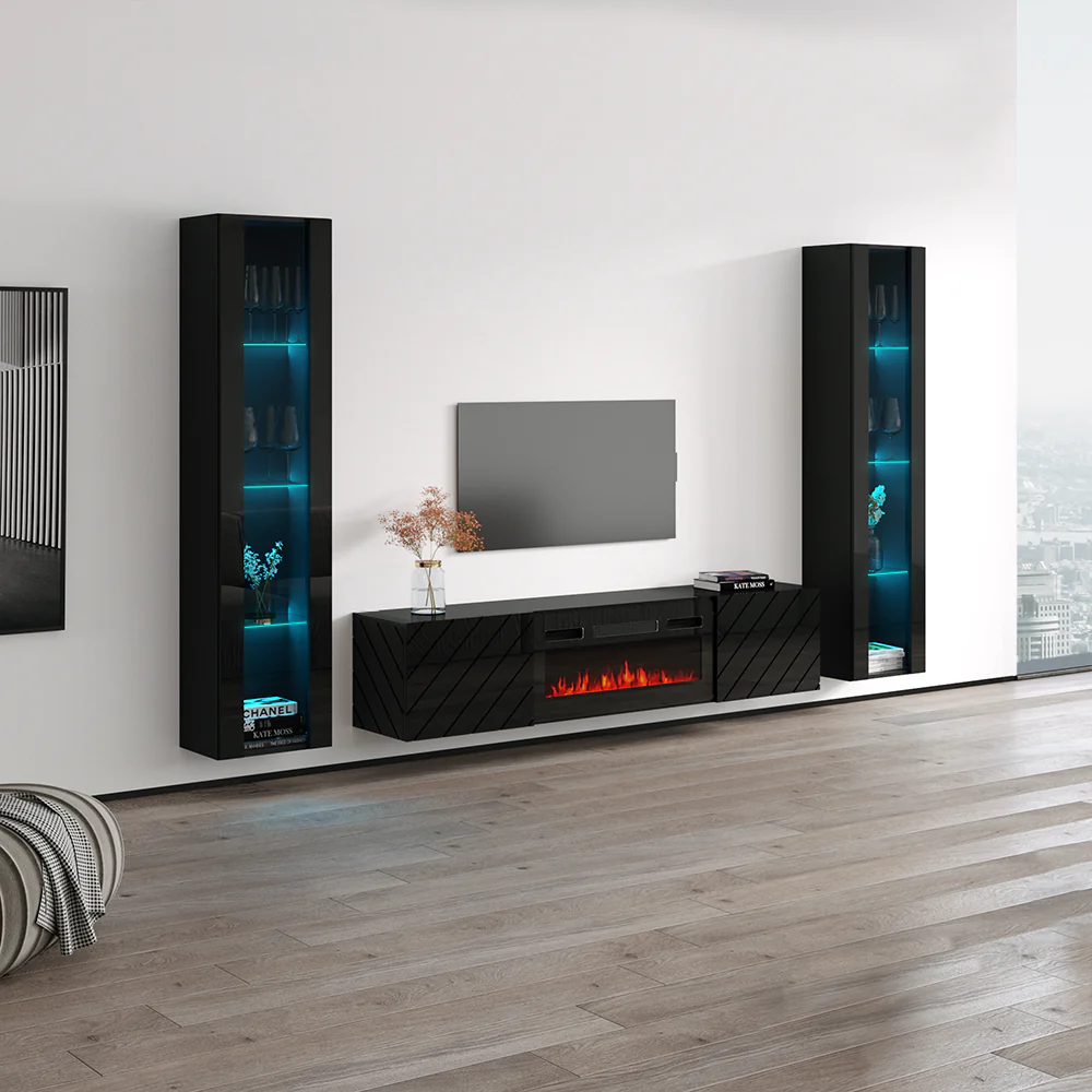 Luxe BL-EF Floating Fireplace Entertainment Center - Image 13
