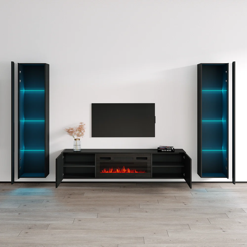 Luxe BL-EF Floating Fireplace Entertainment Center - Image 14