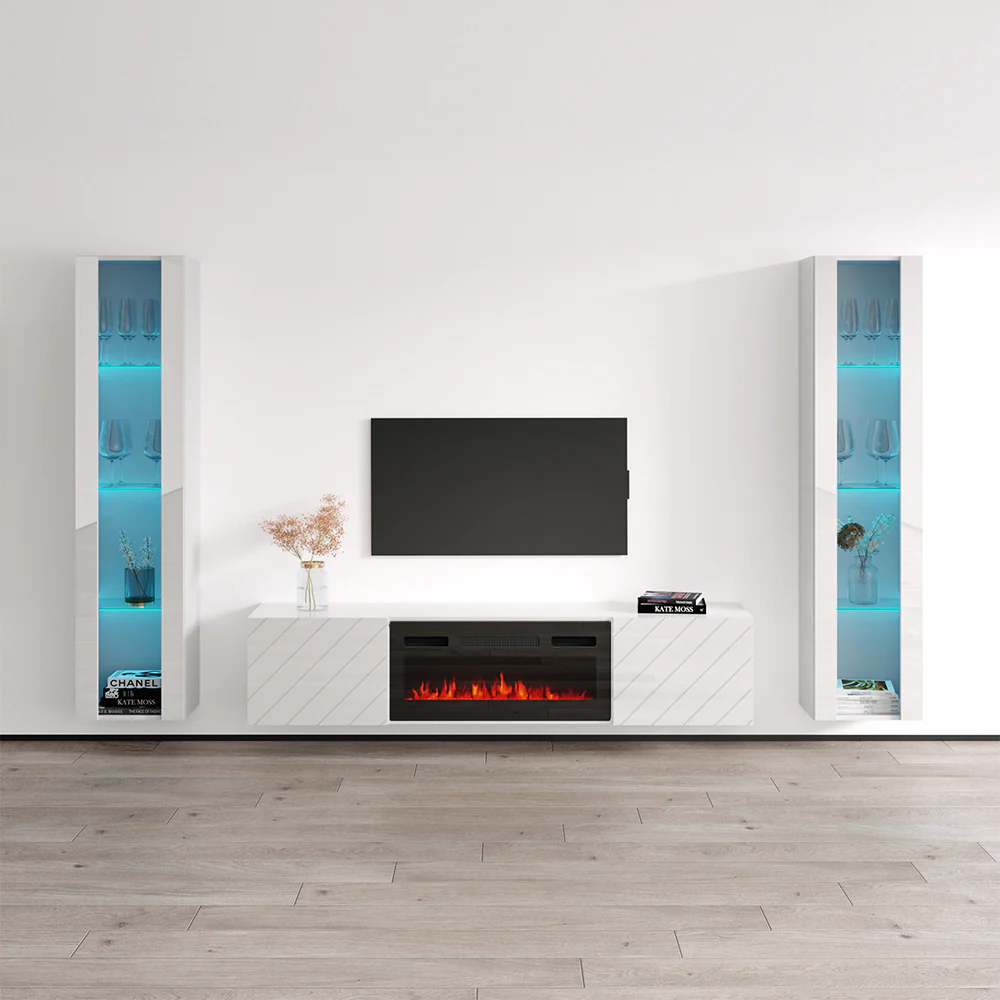 Luxe BL-EF Floating Fireplace Entertainment Center - Image 16
