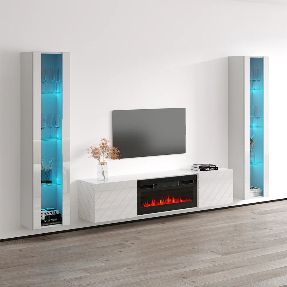 Luxe BL-EF Floating Fireplace Entertainment Center - Image 17