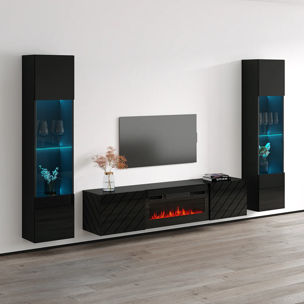 Luxe BL-EF Floating Fireplace Entertainment Center - Image 22