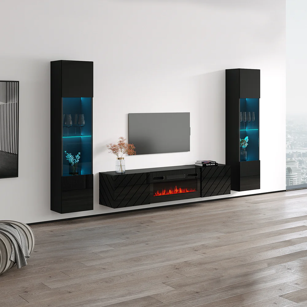 Luxe BL-EF Floating Fireplace Entertainment Center - Image 23