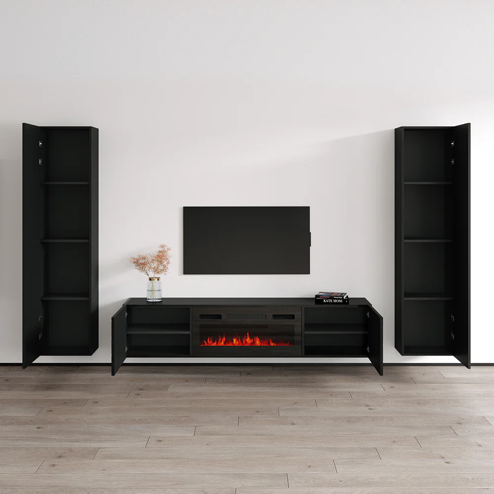 Luxe BL-EF Floating Fireplace Entertainment Center - Image 4