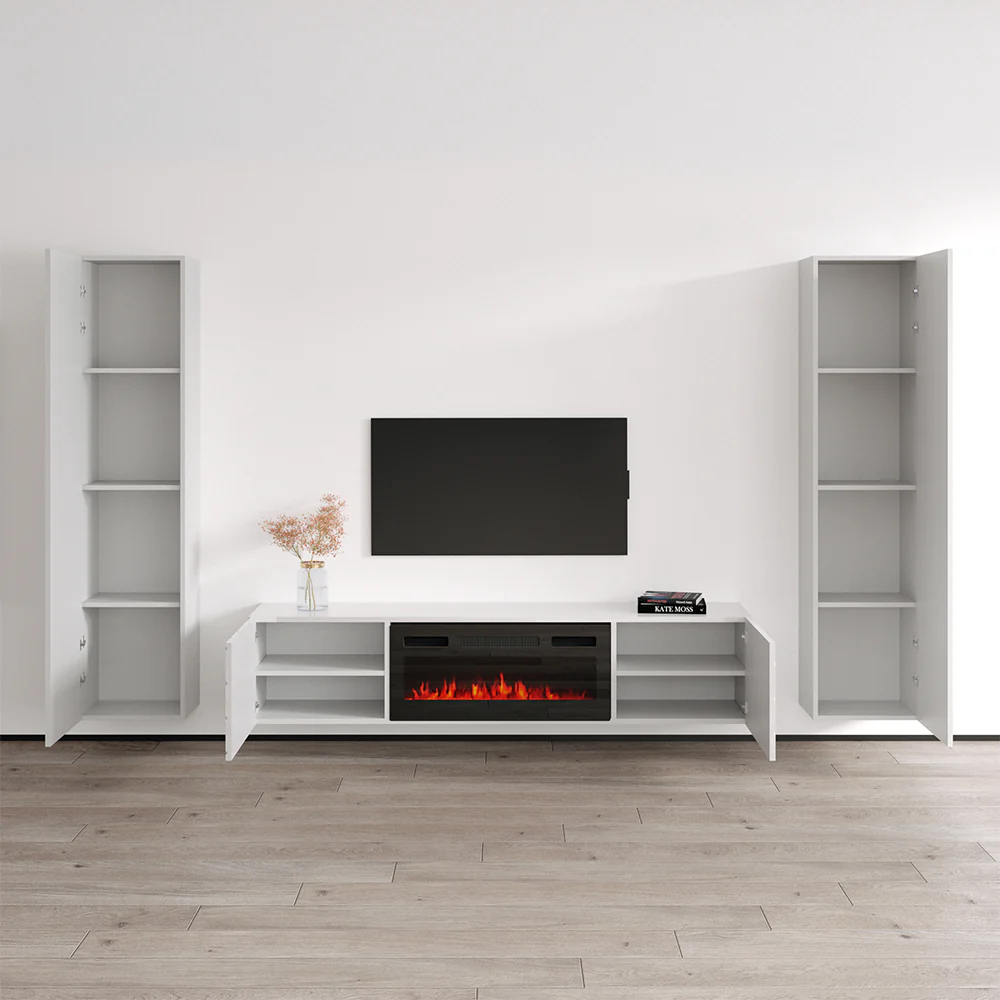Luxe BL-EF Floating Fireplace Entertainment Center - Image 9