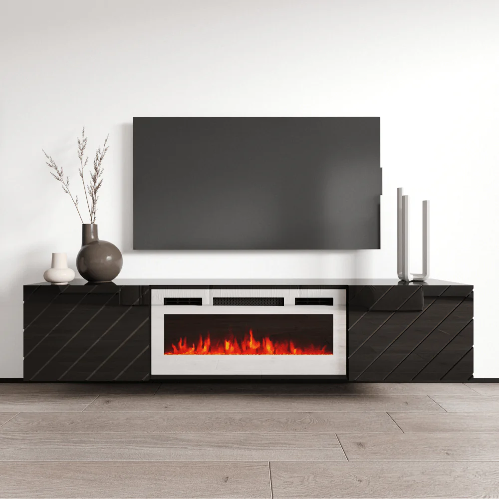 Luxe WH-EF Floating Fireplace TV Stand - Image 7