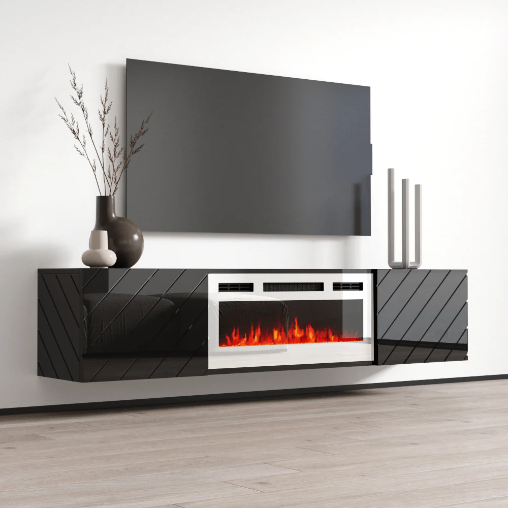 Luxe WH-EF Floating Fireplace TV Stand - Image 8