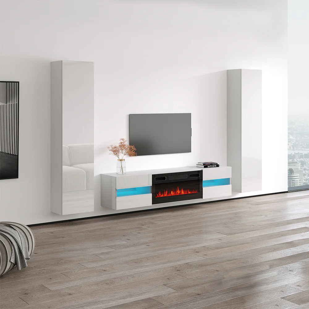 Metro BL-EF Floating Fireplace Entertainment Center - Image 3