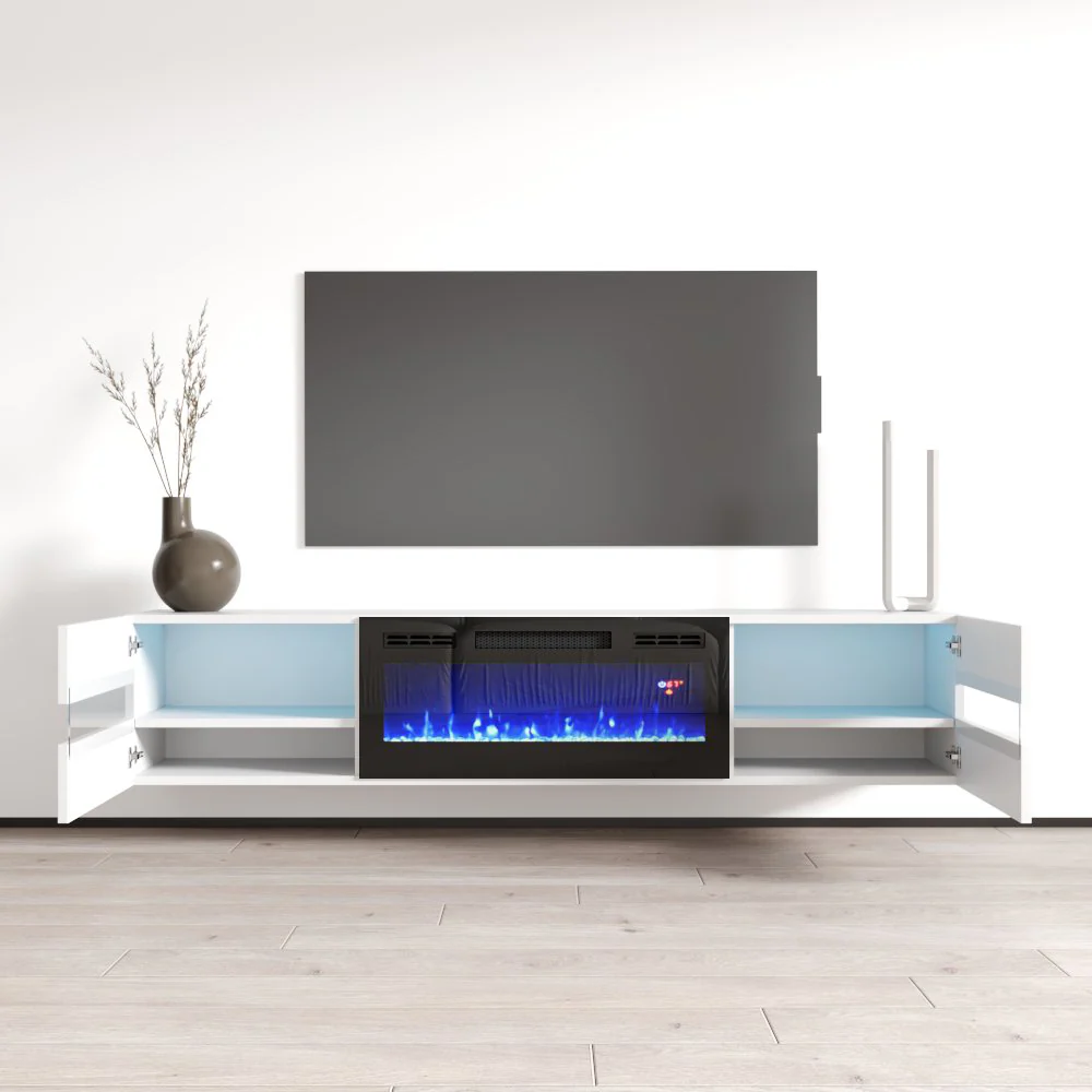 Metro BL-EF Floating Fireplace TV Stand - Image 5
