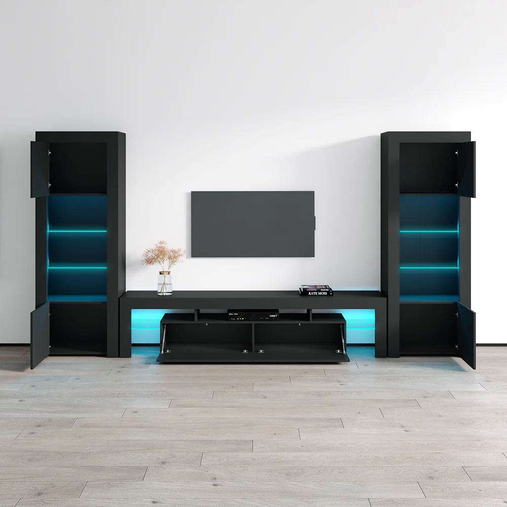 Milano 200-BK-BK Entertainment Center - Image 9