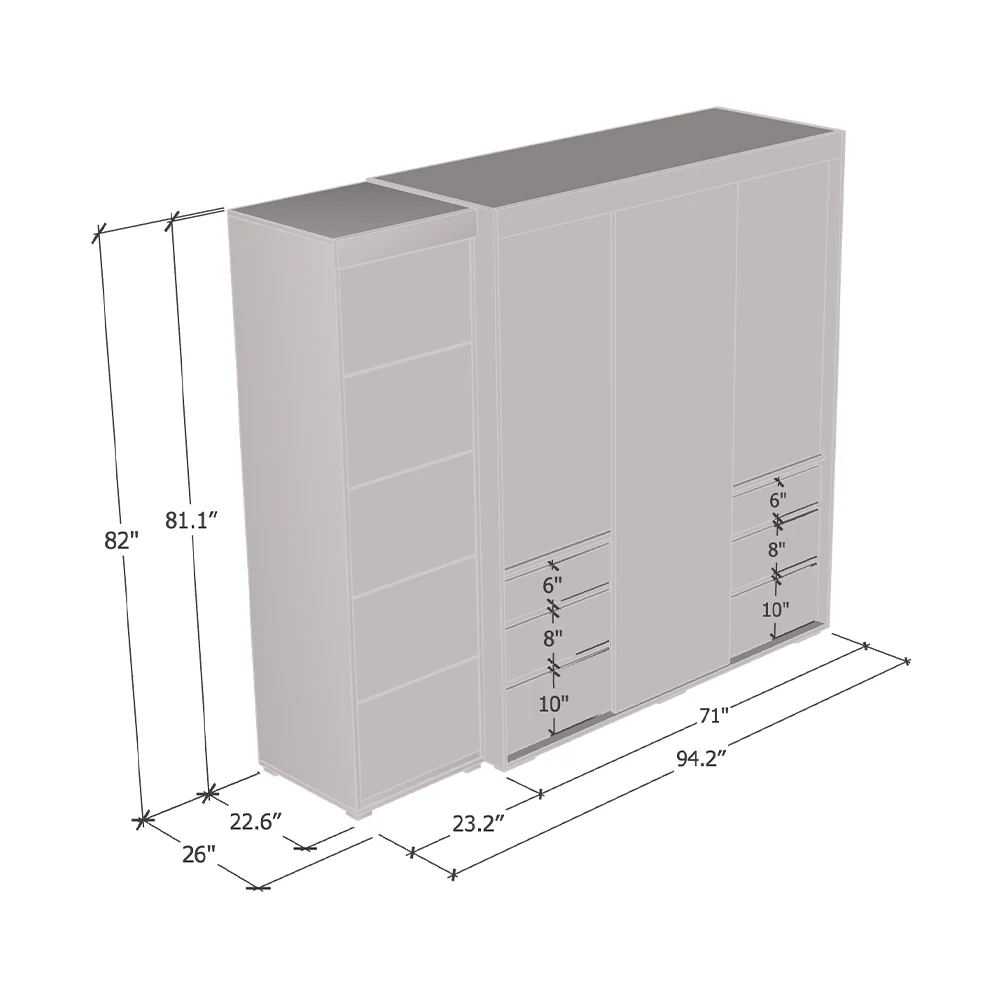 Monaco 3D-EX Wardrobe - Image 8