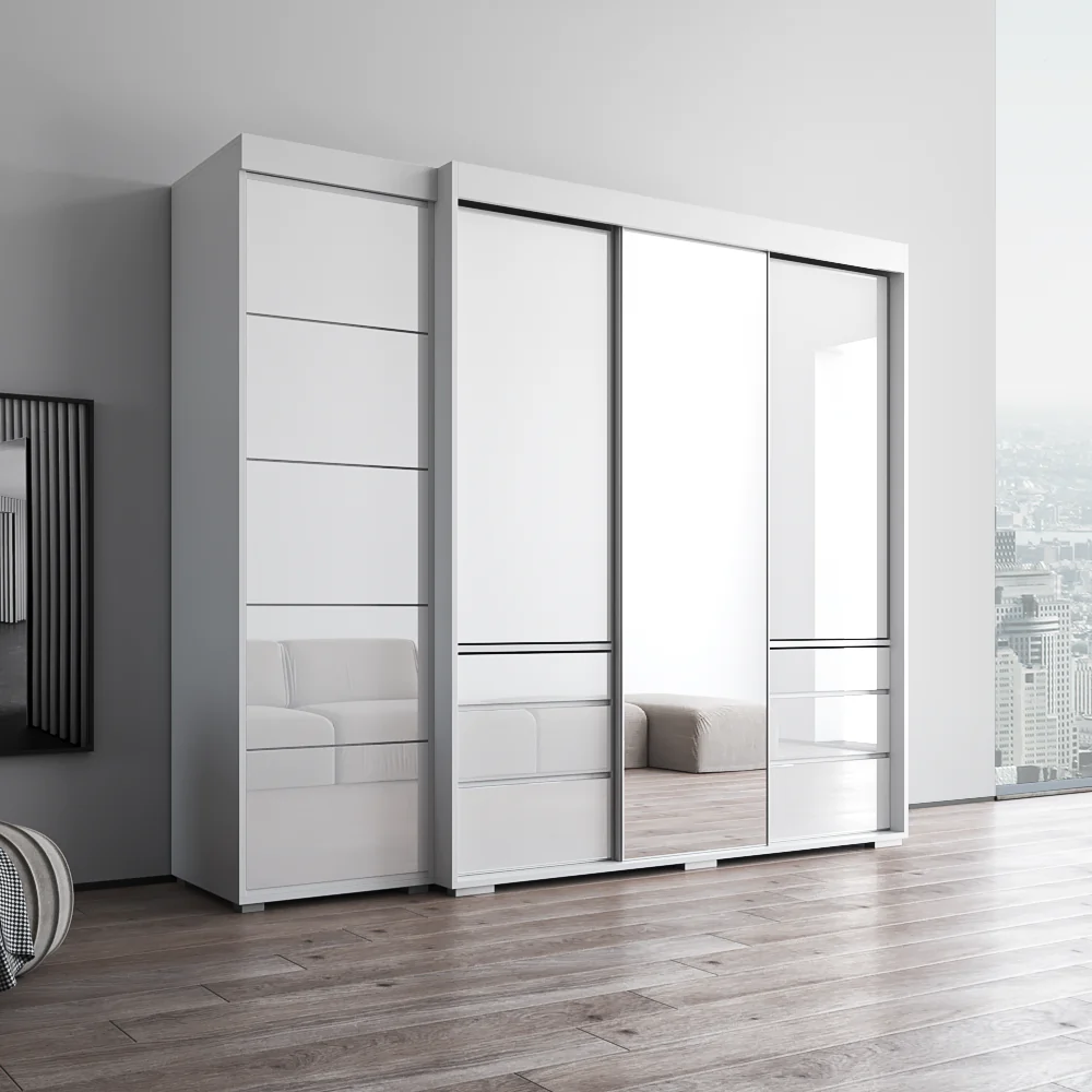 Monaco 3D-EX Wardrobe with 1 Mirror - Image 19
