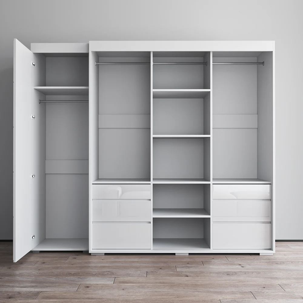 Monaco 3D-EX Wardrobe with 1 Mirror - Image 21