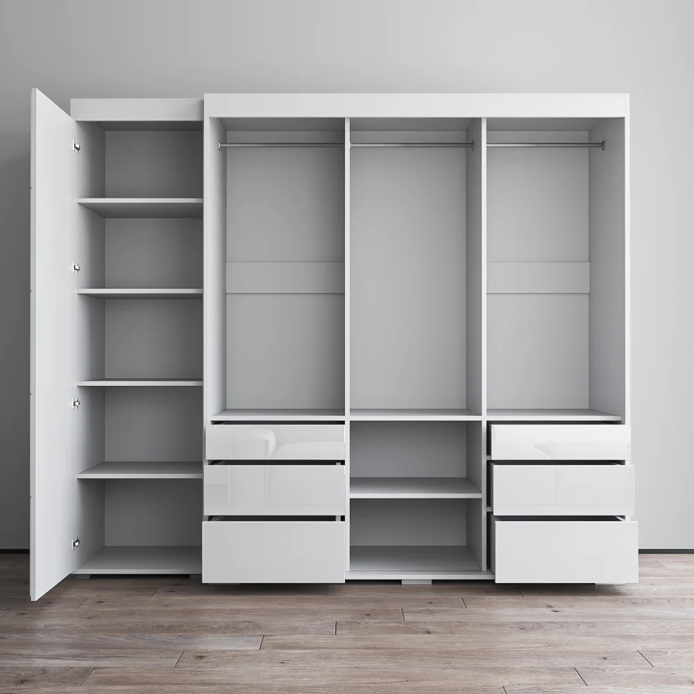Monaco 3D-EX Wardrobe with 1 Mirror - Image 22