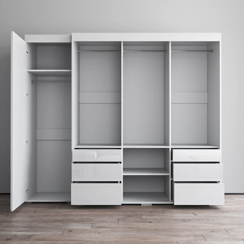 Monaco 3D-EX Wardrobe with 1 Mirror - Image 23