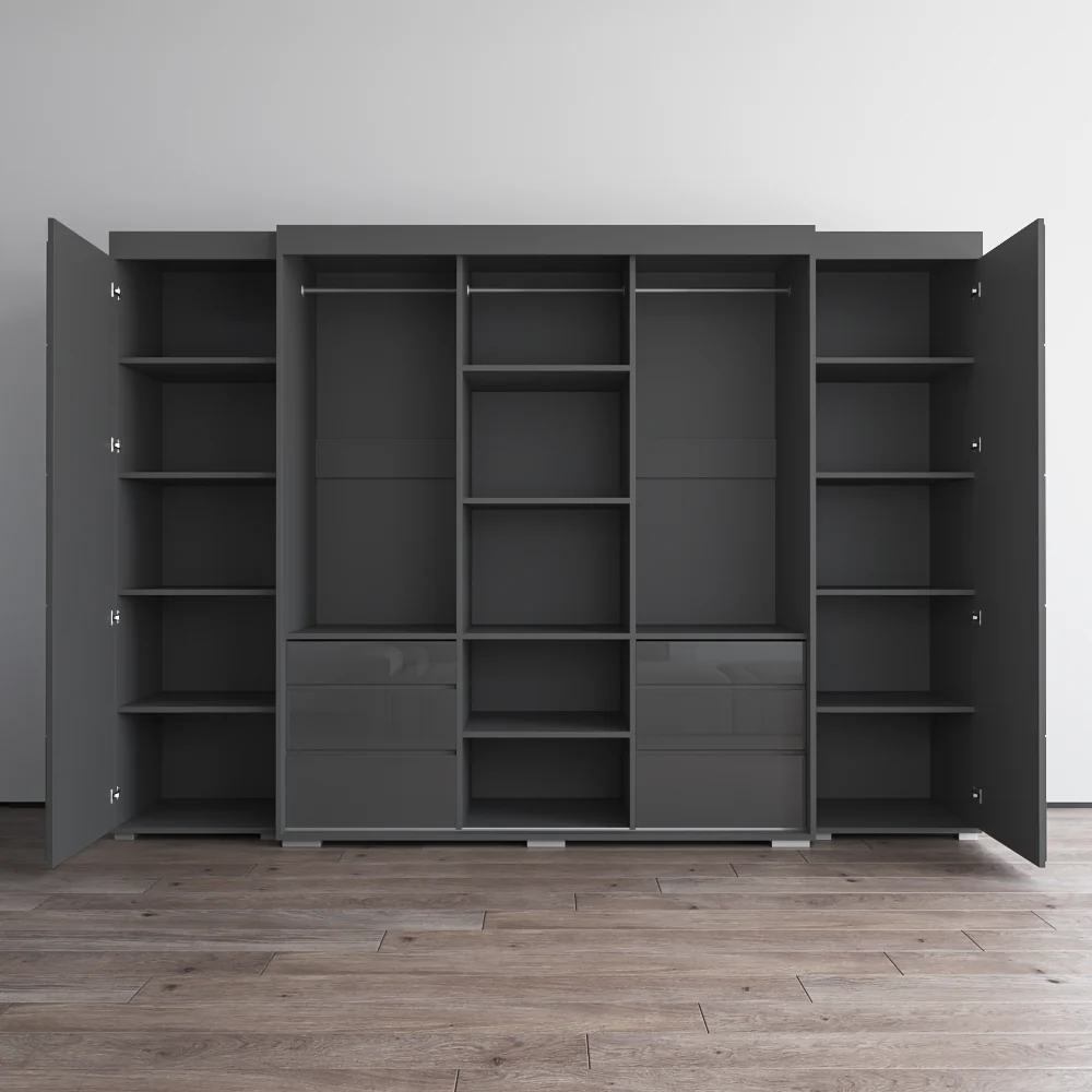 Monaco 3D-EXEX Wardrobe with 1 Mirror - Image 12