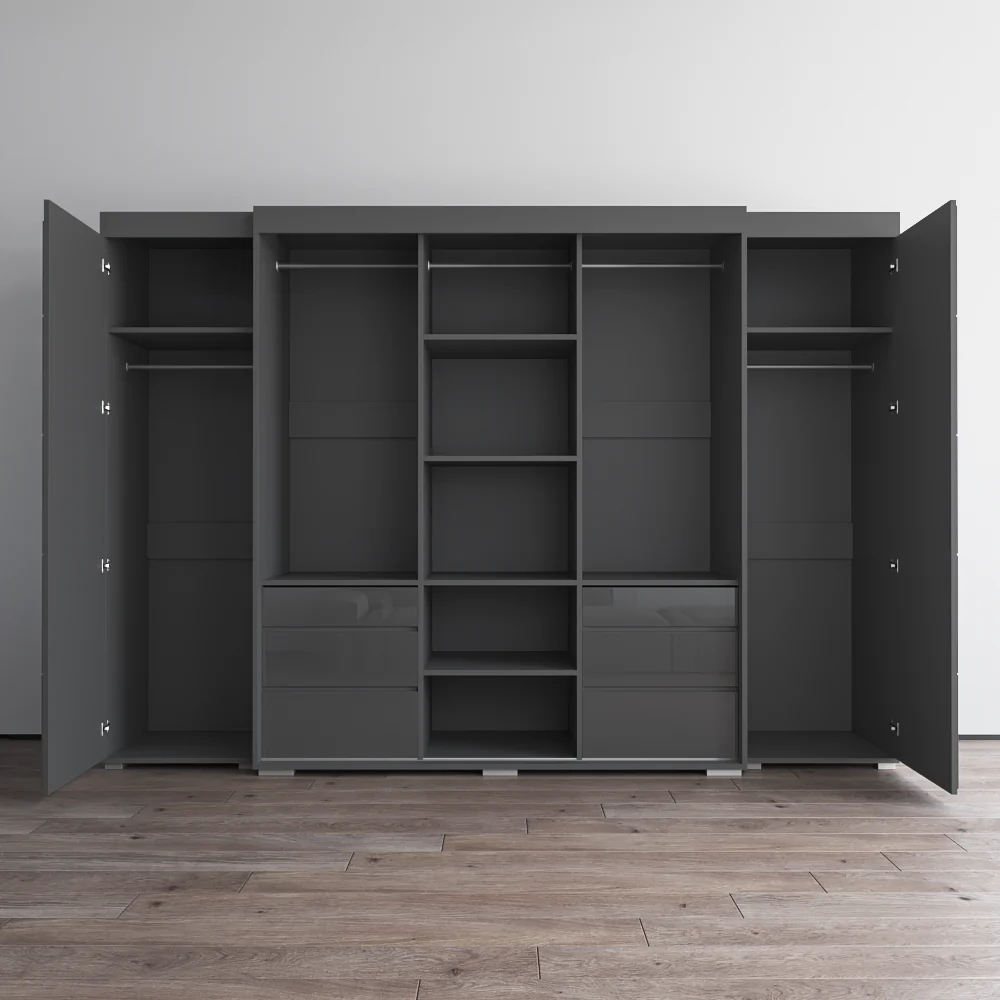 Monaco 3D-EXEX Wardrobe with 1 Mirror - Image 13