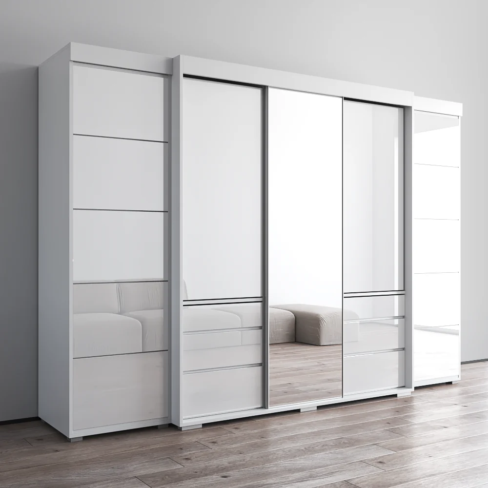 Monaco 3D-EXEX Wardrobe with 1 Mirror - Image 18