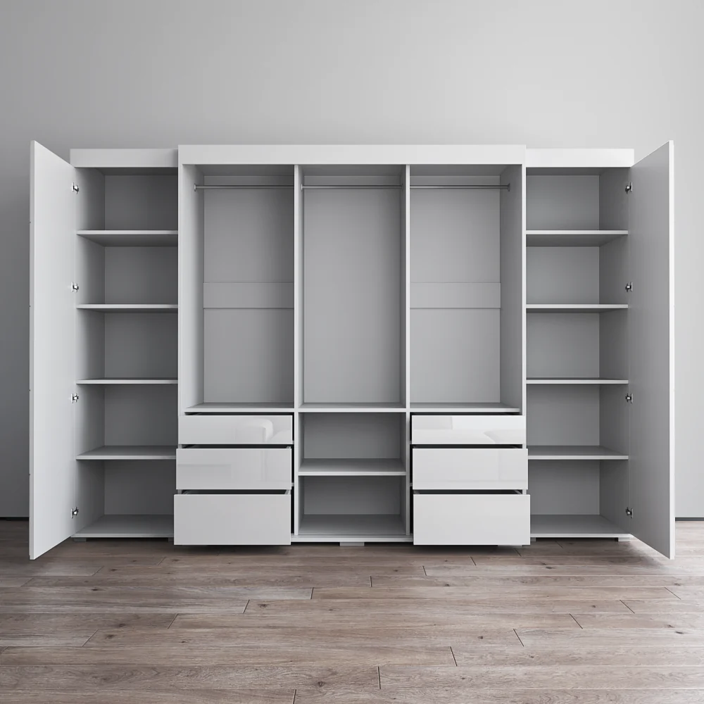 Monaco 3D-EXEX Wardrobe with 1 Mirror - Image 22