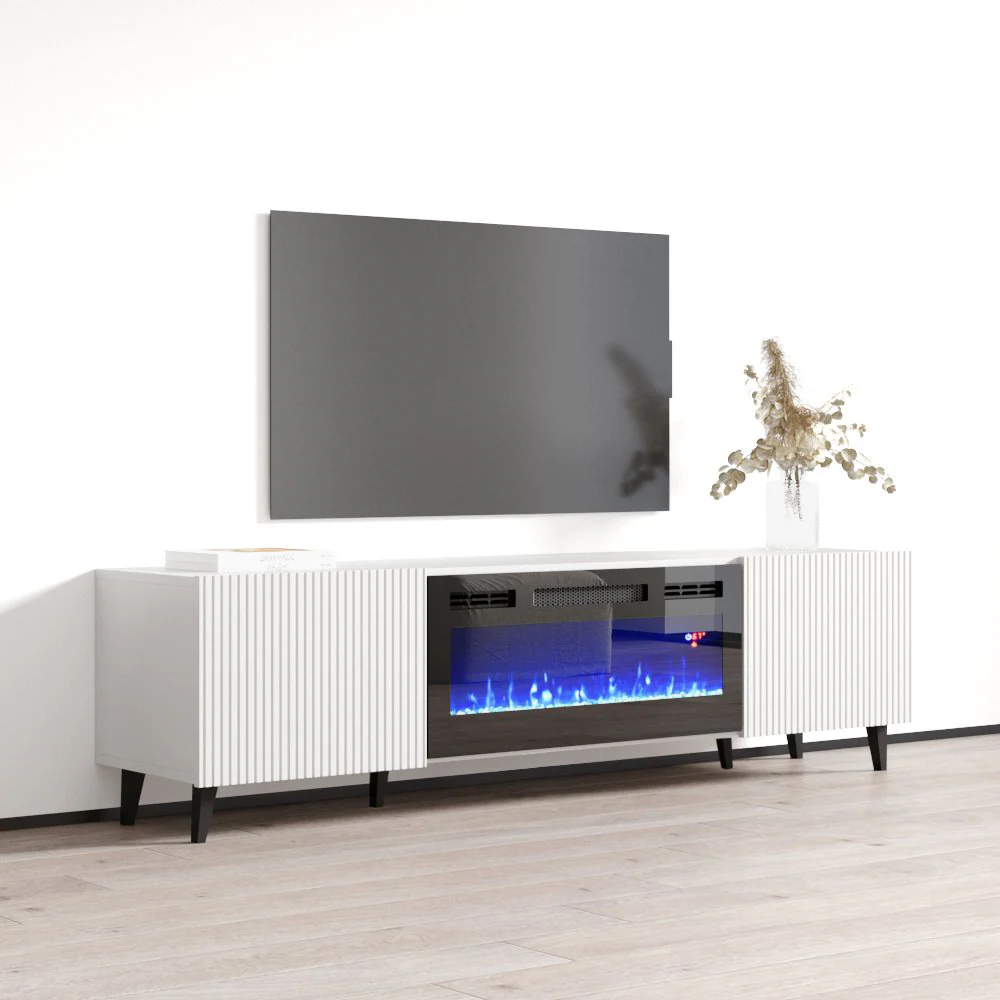 Pafos BL-EF Fireplace TV Stand - Image 2