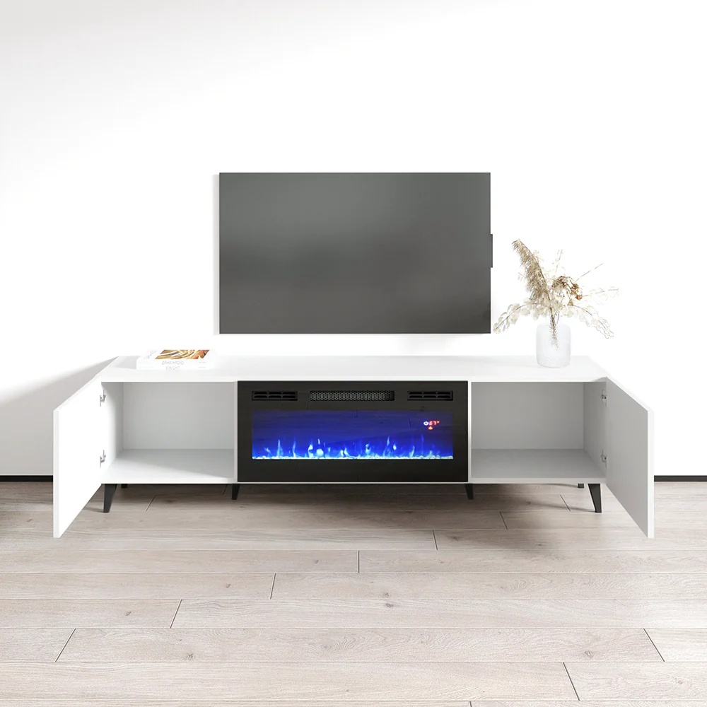 Pafos BL-EF Fireplace TV Stand - Image 4