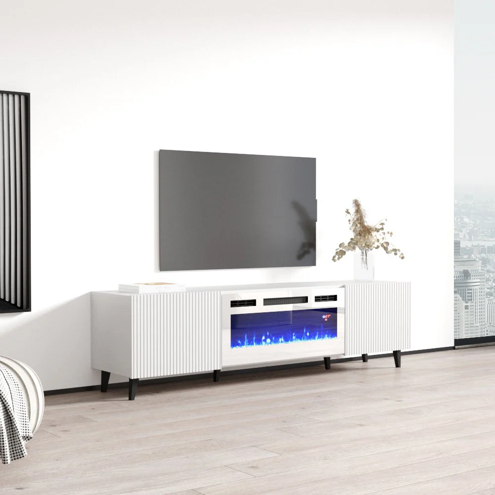 Pafos WH-EF Fireplace TV Stand - Image 3