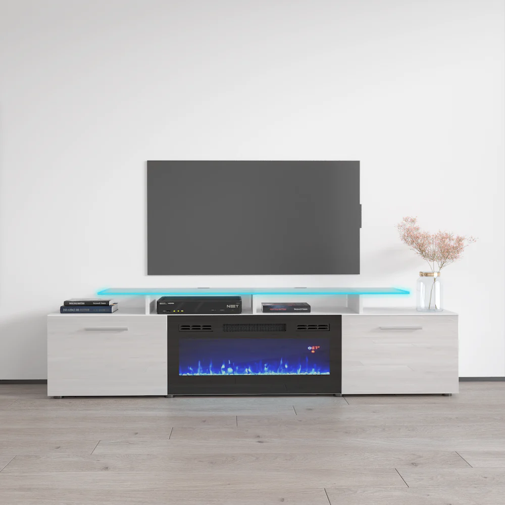Rova BL-EF Fireplace TV Stand - Image 10