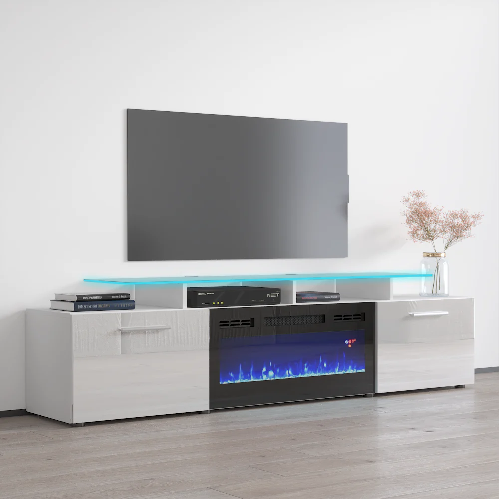 Rova BL-EF Fireplace TV Stand - Image 12