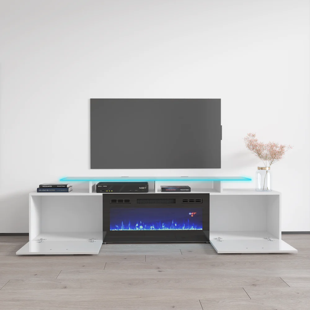 Rova BL-EF Fireplace TV Stand - Image 15