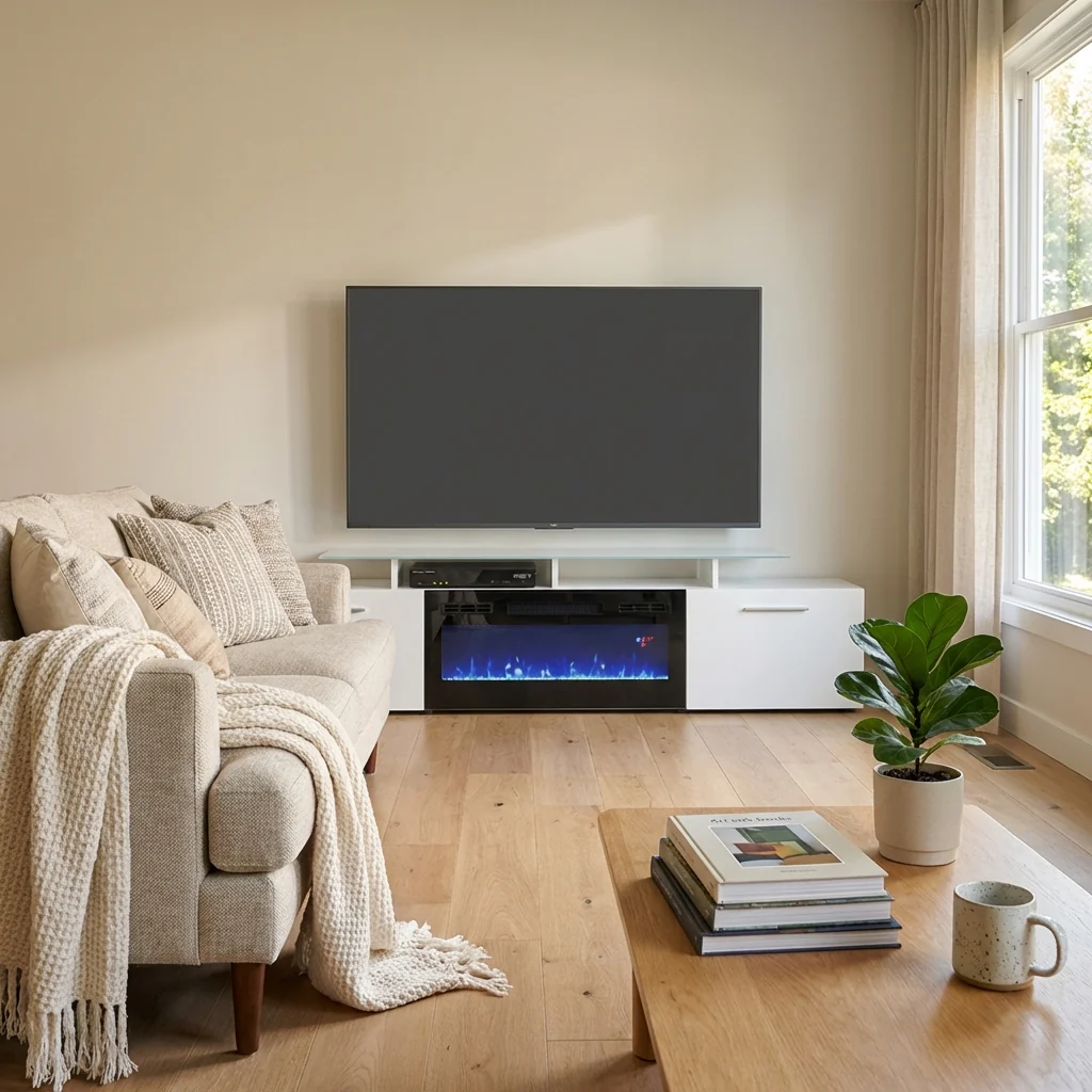 Rova BL-EF Fireplace TV Stand - Image 16